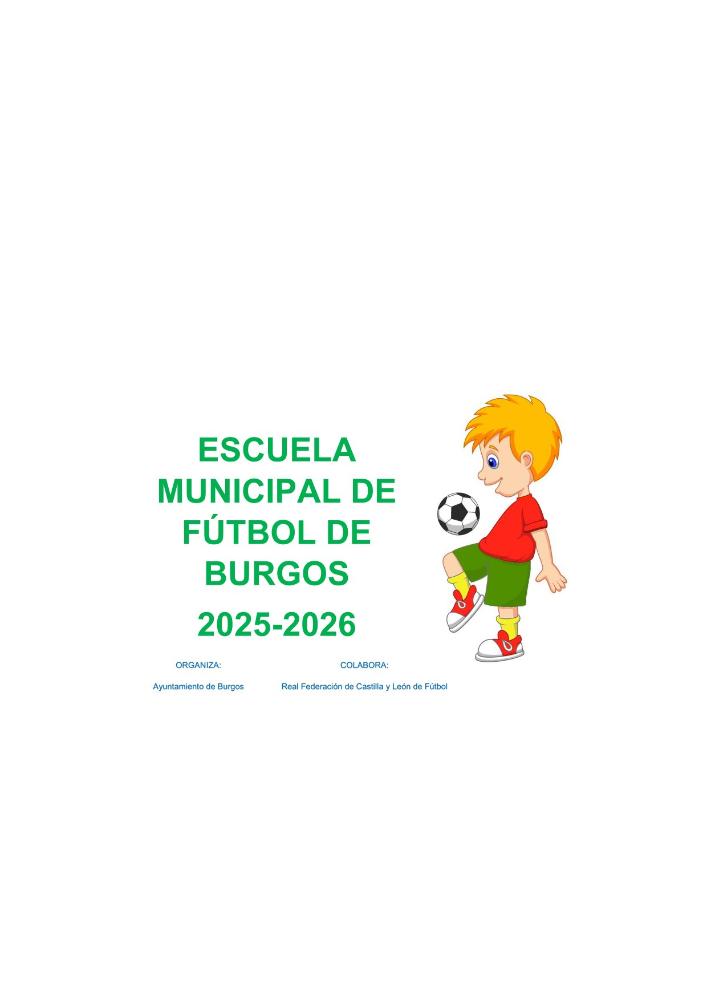 Imagen Escuela Municipal de Fútbol de Burgos 2025-2026
