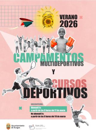 Imagen CAMPAMENTOS MULTIDEPORTIVOS Y CURSOS DEPORTIVOS VERANO 2026