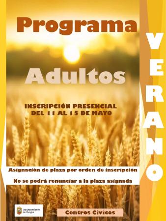 Image PROGRAMACIÓN DE ADULTOS- CENTROS CÍVICOS VERANO 2026