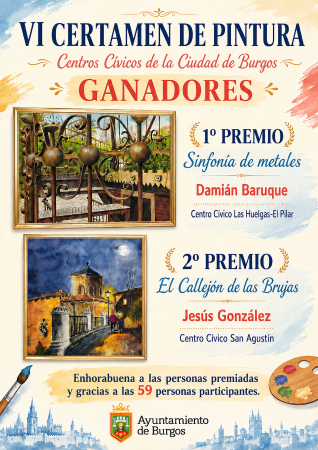 Imagen VI CERTAMEN DE PINTURA INTERCIVICOS BURGOS. EXPOSICION Y ENTREGA DE PREMIOS.