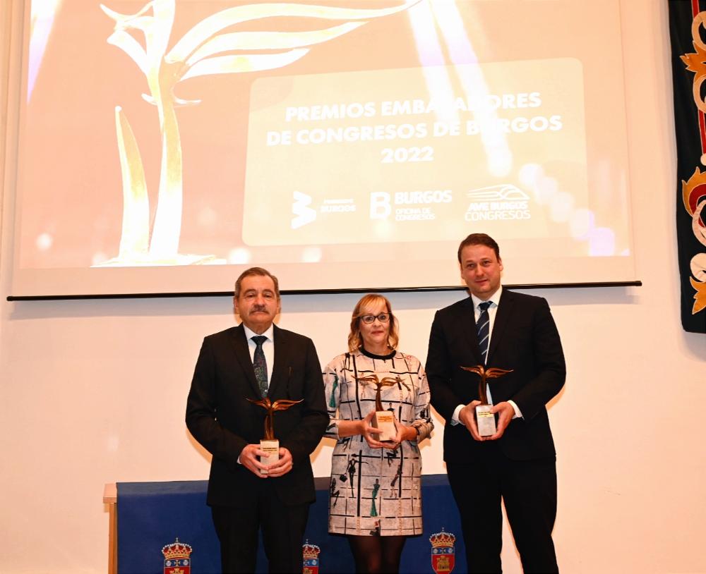 Imagen 16/02/23 La Oficina de Congresos de Burgos organiza la 2ª edición de los Premios Embajadores de Congresos Burgos – 2022