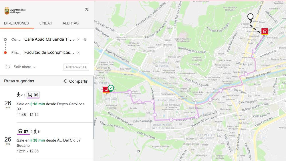 Image Planificador de rutas de bus